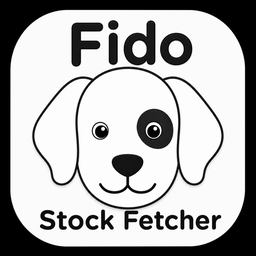 Fido Stock Fetcher dog logo